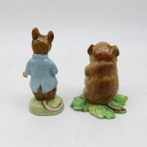Beatrix Potter Johnny Town-Mouse & Timmy Willie Beswick England Vintage Figurine - Picture 4 of 10